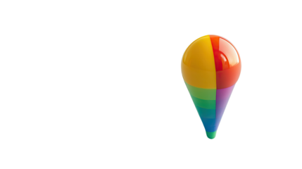 Location pin on white transparent background