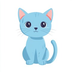 Cute Blue Cat.