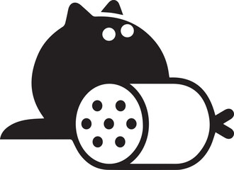 Cat icon symbol vector image illustration