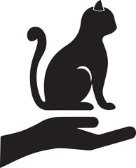 Cat icon symbol vector image illustration