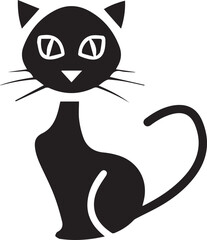 Cat icon symbol vector image illustration