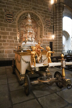 The Monstrance of the Corpus Christi in the Cathedral of Avila city