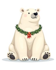 Fototapeta premium polar bear cartoon