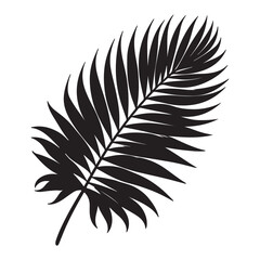 Fototapeta premium tropical leaf. silhouette vector design
