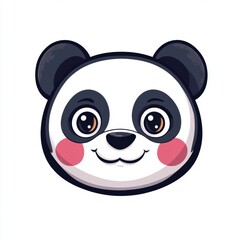 Cute Panda Face.