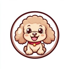 Obraz premium Cute Poodle Cartoon.
