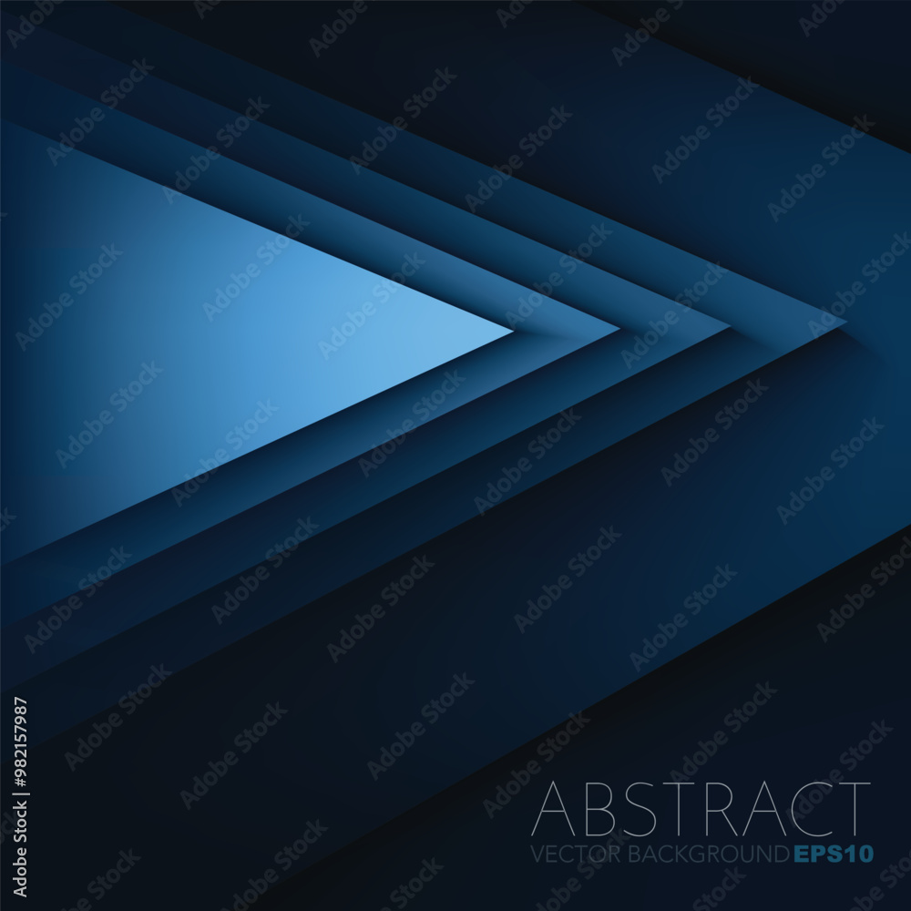 Fototapete graphic geometric triangle overlap vector layer background for text and message design