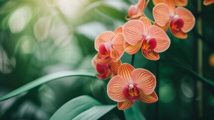 Stunning Pink Orchid Flower in Bloom - Close Up Photography