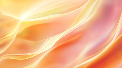 A warm gradient transitioning from soft coral to golden yellow, with delicate wavy lines adding organic flow to the abstract background.