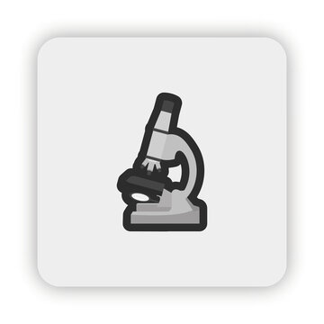 recommend clip art: microscope icon on button, microscope Flat style icon Illustration, microscope icon
