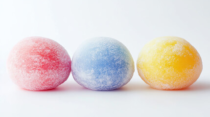 Obraz premium dessert moti on a white background