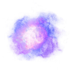 Colorful Galaxy Stars Overlay Element