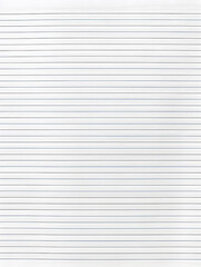 Obraz premium Notebook Lined Paper Background with horizontal lines neatly spaced across a clean white sheet 