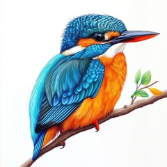 Fototapeta premium a beautiful green bird and background