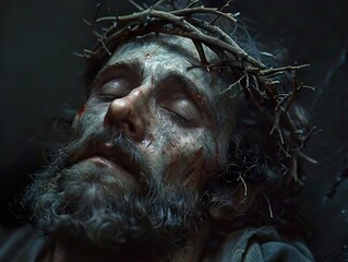 Crown of Thorns: A Dramatic Portrait of Suffering