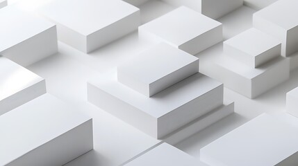 Obraz premium Blank business card mockup on white textured background 3d illustration 3d rendering card template