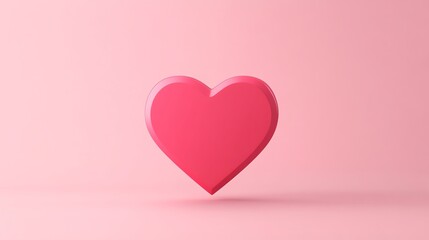 Pink heart shape on a pink background.