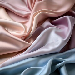 Pastel Silk Fabric River Design&rdquo;
