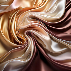 Pastel Silk Fabric River Design&rdquo;