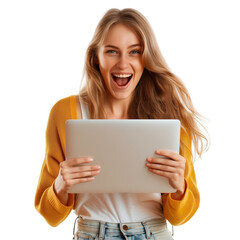 woman with laptop