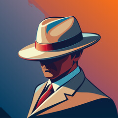 vector illustration of hat