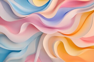 Obraz premium abstract colorful background with waves - generative ai. Beautiful simple AI generated image