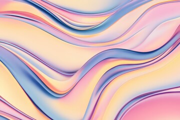 Obraz premium abstract colorful background with waves - generative ai. Beautiful simple AI generated image
