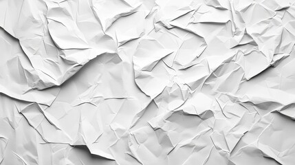 Obraz premium White Crumpled Paper Texture