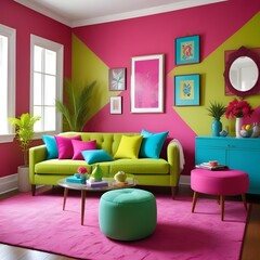 vibrant modern living room