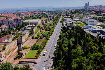 Aerial view of İstanbul city, Turkey