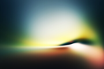 Naklejka premium Modern abstract soft light gradient colorful bright dynamic smooth wave curves on dark background design for graphic pattern Texture web illustration technology digital backdrop wallpaper