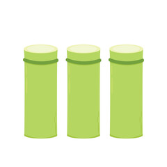 Sugar cane isolated. Sugar cane on white background.