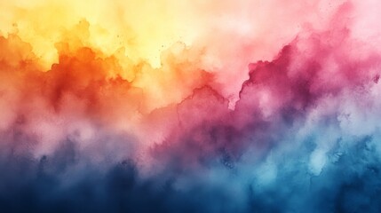 Fototapeta premium Abstract Watercolor Background with Vibrant Colors