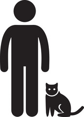 Cat icon symbol vector image illustration