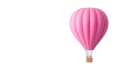 Obraz premium Hot air balloon on a white transparent background