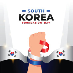 South Korea Foundation day design illustration collection