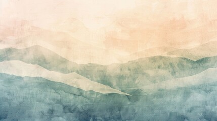 Calming abstract wallpaper with beige-to-gray gradient and soft pastel stripes