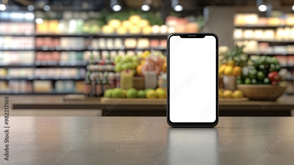 Poster A smartphone app showing a pop-up notification of a limited-time discount while popular products are displayed in the background. The image conveys the sense of urgency and excitement typical of