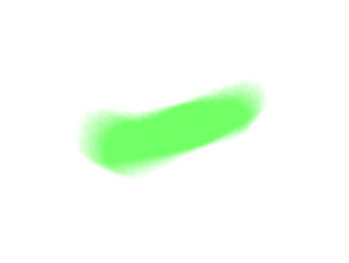 green gradient blob brush shadow