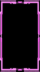 pink twitch overlay cam panel