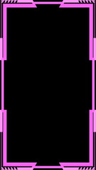 pink twitch overlay cam panel