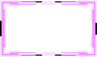pink twitch overlay cam panel