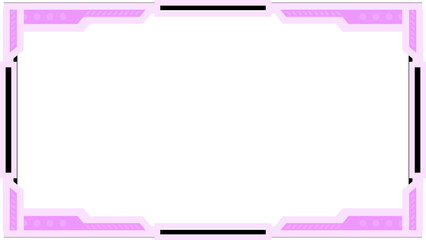 pink twitch overlay cam panel