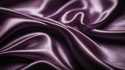Purple light on shimmering silk surface background