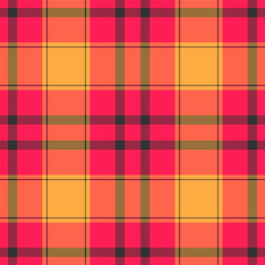 Website fabric pattern plaid, lumberjack texture seamless tartan. Individuality textile vector background check in red and orange colors.