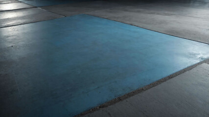 Soft blue light on smooth concrete surface background