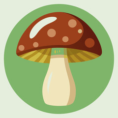 vector illustration of mushroom