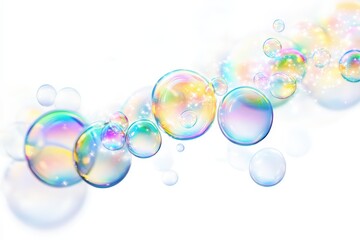 Bubble texture background vector illustration, round and spherical air-filled surface.. Beautiful simple AI generated image
