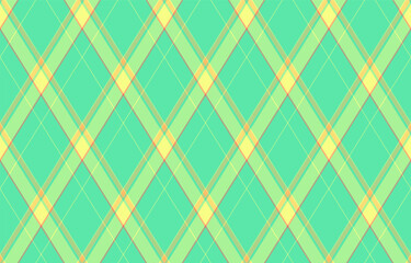 Argyle pattern of geometric rhombus. Harlequin check wallpaper design. Classic diamond shaped textile material for web background, print fabric clothing, sweater, wrapping paper, gift card, invitation