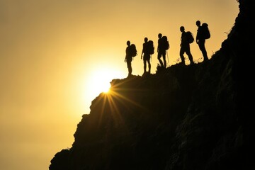 friendship, summer holidays and people concept - group of happy friends having fun on beach. Beautiful simple AI generated image